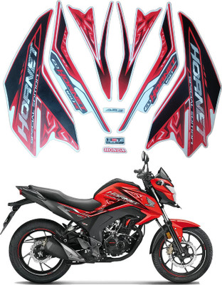 GANNET Sticker & Decal for Bike(Red, Black)