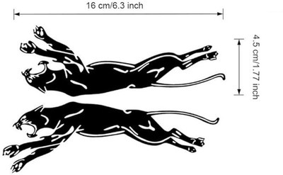 AarnaDecals Sticker & Decal for Car & Bike(Black)