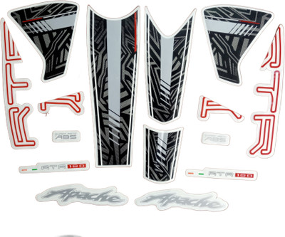 RIDERKART Sticker & Decal for Bike(Multicolor)
