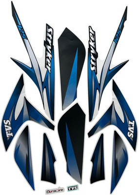 RIDERKART Sticker & Decal for Bike(Blue, Black)