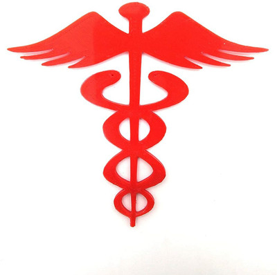 CERO Emblem for Car & Bike(Red)