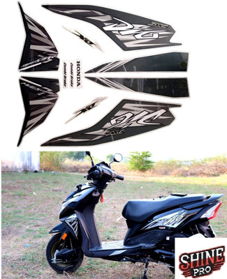 SHINEPRO Sticker & Decal for Scooter(Black)