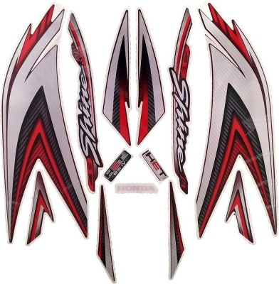 viva Sticker & Decal for Bike(Red, Multicolor)