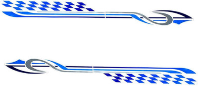 AutoDecals Sticker & Decal for Car(Blue)