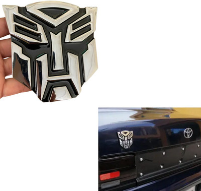 ENEMYT Emblem for Car & Bike(Silver)