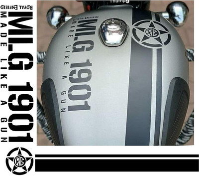 STANDARD Sticker & Decal for Bike(Black)