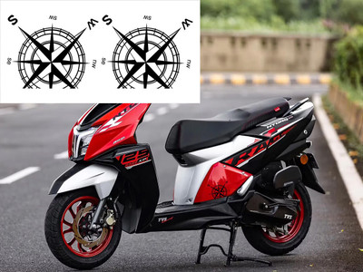 mamata auto grafix Sticker & Decal for Scooter(Black)