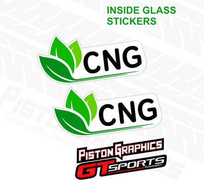 Piston Graphics Sticker & Decal for Car(Multicolor)