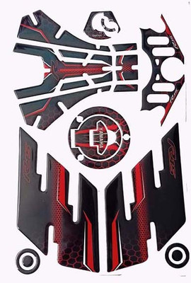 A1GRAPHIX Sticker & Decal for Bike(Red)