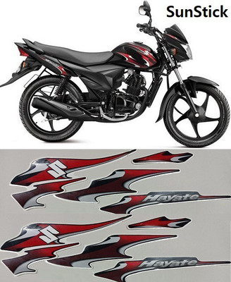SunStick Sticker & Decal for Bike(Red, Multicolor)