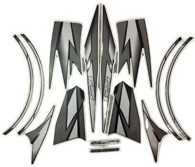 GetPro Sticker & Decal for Bike(Silver, Black)