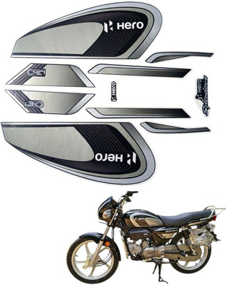RIDERKART Sticker & Decal for Bike(Grey)