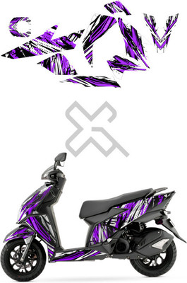 Grayfixx Sticker & Decal for Scooter(Blue)