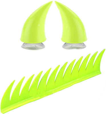 BXtremeZ Helmet Mohawk for Bike(Green)