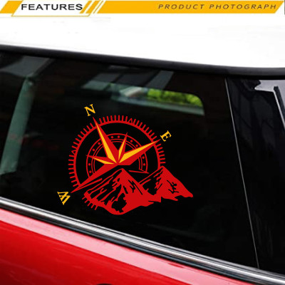 hard goat Sticker & Decal for Car & Bike(Red)