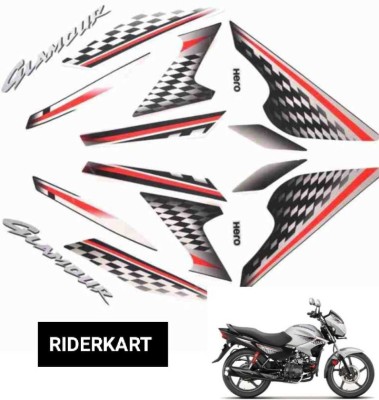 RIDERKART Sticker & Decal for Bike(Silver)