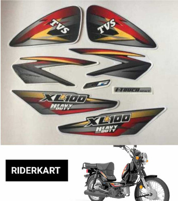 RIDERKART Sticker & Decal for Scooter(Multicolor, Red, Yellow)