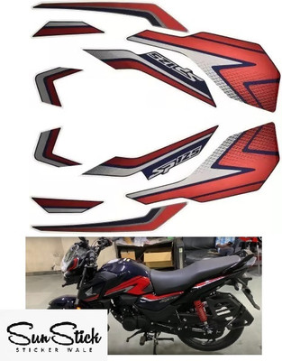 SunStick Sticker & Decal for Bike(Multicolor)