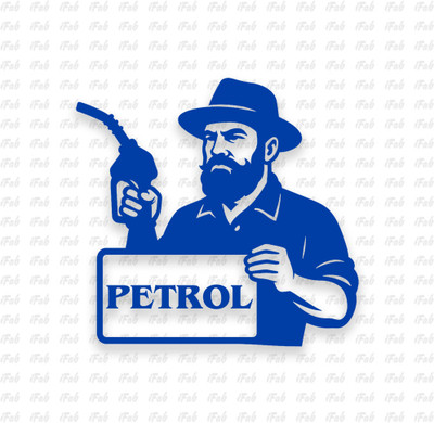 iFab Sticker & Decal for Car(Blue)