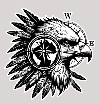 INDIAN RACER Sticker & Decal for Car & Bike(Black)