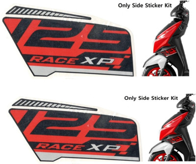 yemex Sticker & Decal for Bike(Red)
