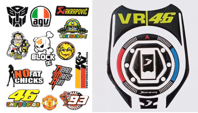 acube mart Sticker & Decal for Bike(Multicolor)