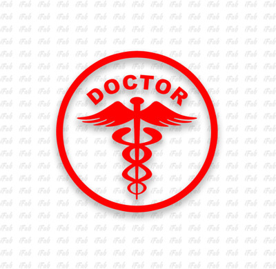 iFab Sticker & Decal for Car(Red)