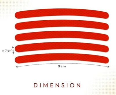 QinPin Sticker & Decal for Skateboard(Silver, Red)