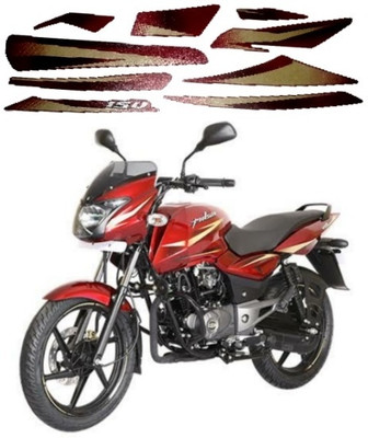 SunStick Sticker & Decal for Bike(Red, Gold)