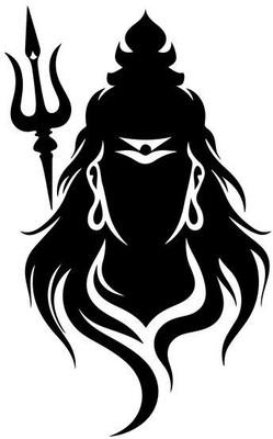 YELOSOUL 0 inch Shri Mahadev ji sticker Waterproof Vinyl Decal Non-Reusable Sticker(Pack of 1)