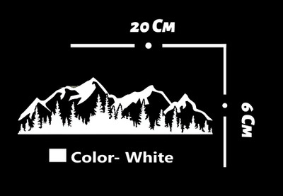 Aleena Care Sticker & Decal for Car & Bike(White)