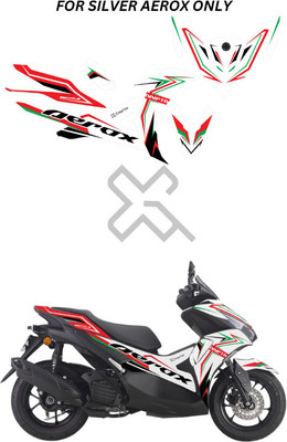 Grayfixx Sticker & Decal for Scooter(White)