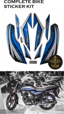 DECAL ARTISTRY Sticker & Decal for Scooter(Blue)