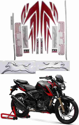 RIDERKART Sticker & Decal for Bike(Multicolor, Red)
