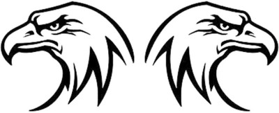 KREEPO Sticker & Decal for Car & Bike(Black)