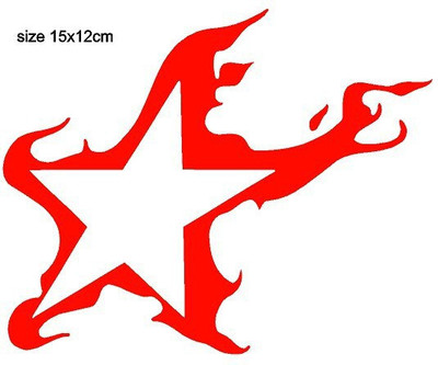 Aleena Care Sticker & Decal for Car & Bike(Red)