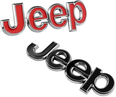 Uniqon Emblem for Car(Silver, Red, Black)