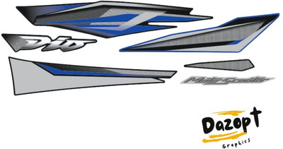 Dazopt Sticker & Decal for Bike(Blue, Black)