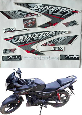 SHINEPRO Sticker & Decal for Bike(Grey, Multicolor)