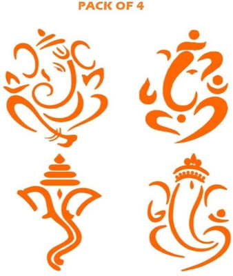 SARVAVIDYA Sticker & Decal for Car & Bike(Orange)