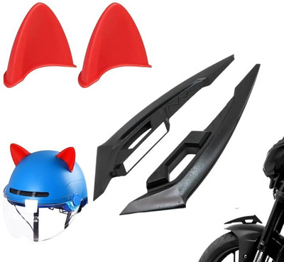 acube mart Helmet Mohawk for Bike(Black, Red)