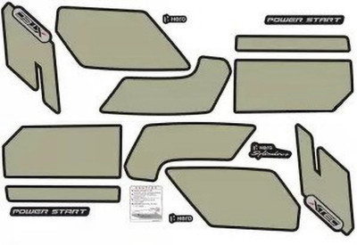 Voiture Sticker & Decal for Bike(Grey)