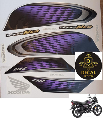 DECAL ARTISTRY Sticker & Decal for Bike(Blue)