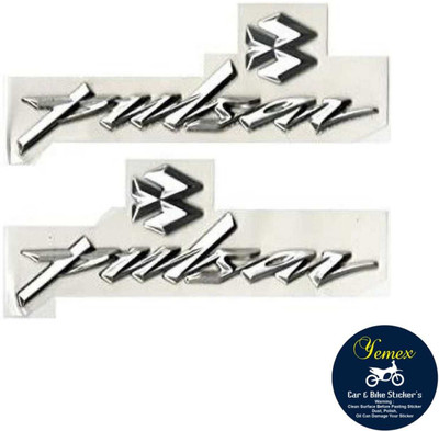 yemex Sticker & Decal for Bike(Silver)