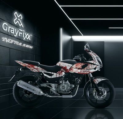 Grayfixx Sticker & Decal for Bike(Red)