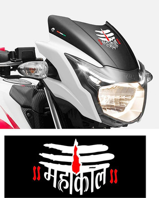 dv graphics Sticker & Decal for Car & Bike(White, Red)