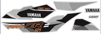 BR BULL Sticker & Decal for Scooter(Grey)
