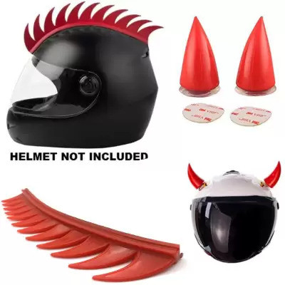 Skcraftosm Helmet Mohawk for Bike(Red)