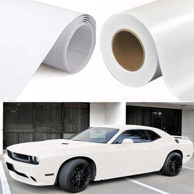 Vinylzone Wrap for Car & Bike(White)