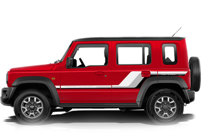 Ide Autoworks Sticker & Decal for Car(Red)